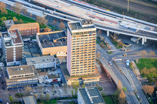 Hochhaus des Excelsior Hotel Ludwigshafen im Ortsteil Mitte in Ludwigshafen am Rhein im Bundesland Rheinland-Pfalz, Deutschland