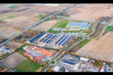 Hallen des Pfalzmarkt für Obst und Gemüse eG in Mutterstadt im Bundesland Rheinland-Pfalz, Deutschland