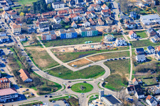 Neubaugebiet Am Pfefferminzbähnel nach Erschliesung im Ortsteil Lachen in Neustadt an der Weinstraße im Bundesland Rheinland-Pfalz, Deutschland