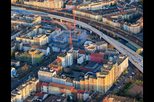 Wohnbebauung in der Benckiser und Westendstr im Ortsteil Mitte in Ludwigshafen am Rhein im Bundesland Rheinland-Pfalz, Deutschland
