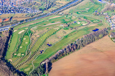 Golfplatz Golfpark Karlsruhe - GOLF absolute am Gut Batzenhof im Ortsteil Hohenwettersbach im Bundesland Baden-Württemberg, Deutschland