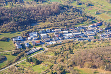 Gewerbegebiet Dieselstraße mit pro-sort GmbH und Ludwig Oßwald Schreinerei - Matratzenmarkt im Ortsteil Dietlingen in Keltern im Bundesland Baden-Württemberg, Deutschland