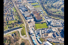 Industriegebiet Adolf-Richter-Straße mit DRIVE IN BOX GmbH im Ortsteil Brötzingen in Pforzheim im Bundesland Baden-Württemberg, Deutschland