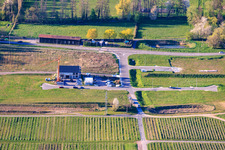 Gewerbegebiet Am Lokschuppen mit Neubaustelle von Tobias Hübenthal Kfz-Werkstatt in Klingenmünster im Bundesland Rheinland-Pfalz, Deutschland