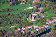 Château de Frauenberg über der Blies im Bundesland Moselle, Frankreich