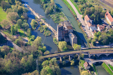 Ehemalige Mühle in der Saar / Ancien moulin Bloch an der Pont de Steinbasch in Saargemünd im Bundesland Moselle, Frankreich