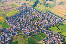 Mechtersheim von Süden in Römerberg im Bundesland Rheinland-Pfalz, Deutschland
