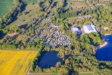 Camping-Resort, Dampfnudel und Strandbad in Rülzheim im Bundesland Rheinland-Pfalz, Deutschland