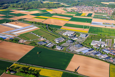 Industriegebiet Im Speyerer Tal von Westen in Rülzheim im Bundesland Rheinland-Pfalz, Deutschland