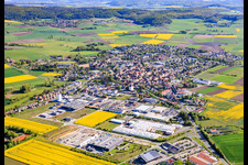 Hofheim in Unterfranken von Südwesten im Bundesland Bayern, Deutschland