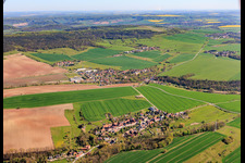 Gröben von Süden in Schlöben im Bundesland Thüringen, Deutschland