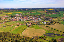 Stadtansicht aus Norden in Neustadt an der Orla im Bundesland Thüringen, Deutschland