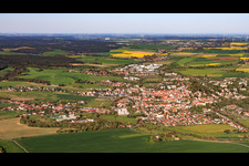 Stadtansicht aus Westen in Neustadt an der Orla im Bundesland Thüringen, Deutschland