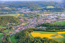 Gleisenau aus Norden in Ebelsbach im Bundesland Bayern, Deutschland