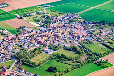 Ettleben aus Südwesten in Werneck im Bundesland Bayern, Deutschland