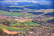 Ilmtalbrücke für den ICE im Ortsteil Langewiesen in Ilmenau im Bundesland Thüringen, Deutschland