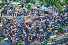 Marktplatz im Ortsteil Burgberg in Lichtenfels im Bundesland Bayern, Deutschland