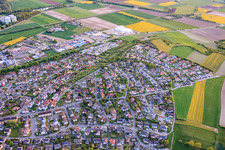 Zeil am Main von Nordosten im Bundesland Bayern, Deutschland