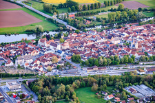 Ortsteil Ob. Vorstadt mit Ritterkapelle in Haßfurt im Bundesland Bayern, Deutschland