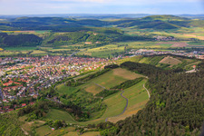 Hammelburg von Osten im Bundesland Bayern, Deutschland