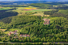 Schloss Saaleck, Bayerische Musikakademie Hammelburg und Ehem. Klosterkirche Altstadt im Bundesland Bayern, Deutschland