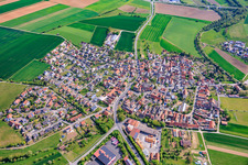 Zeuzleben von Südwesten in Werneck im Bundesland Bayern, Deutschland