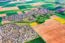 Ettleben aus Südwesten in Werneck im Bundesland Bayern, Deutschland