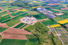 Baustelle zum Bau der HVDC Konverterstation Südlink DC4B - Bergrheinfeld im Bundesland Bayern, Deutschland
