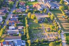 Friedhof in Neupotz im Bundesland Rheinland-Pfalz, Deutschland