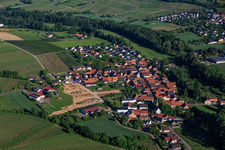 Erschliessung des Neubaugebiet am Weingut Lindenhof im Ortsteil Klingen in Heuchelheim-Klingen im Bundesland Rheinland-Pfalz, Deutschland