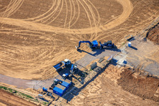 Gewerbegebiet D12 mit Baustelle für Geothermiekraftwerk und Umspannstation von Vulcan in Landau in der Pfalz im Bundesland Rheinland-Pfalz, Deutschland