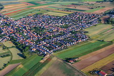 Mechtersheim von Südwesten in Römerberg im Bundesland Rheinland-Pfalz, Deutschland