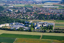 BASF Agricultural Center von Süden in Limburgerhof im Bundesland Rheinland-Pfalz, Deutschland