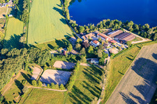 Ludwigshof mit Reitclub Speyer e.V. am Ufer des Wammsee im Bundesland Rheinland-Pfalz, Deutschland