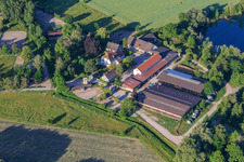 Ludwigshof mit Reitclub Speyer e.V. am Ufer des Wammsee im Bundesland Rheinland-Pfalz, Deutschland
