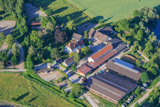 Ludwigshof mit Reitclub Speyer e.V. am Ufer des Wammsee im Bundesland Rheinland-Pfalz, Deutschland