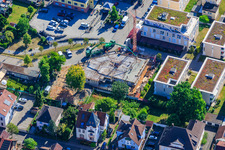 Betonierung der 1. Geschossdecke für 18 Eigentumswohnungen mit fertigem Keller Im Stadtkern von Grathwohl Erdbau und Abbruch GmbH und A-K.Bau GmbH in Kandel im Bundesland Rheinland-Pfalz, Deutschland