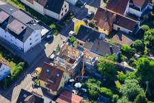 Baustelle zur Totalrenovierung eines EFH in der Waldstr in Kandel im Bundesland Rheinland-Pfalz, Deutschland
