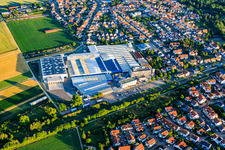Baustelle zum Bau des neuen Verwaltungsgebäudes der Kardex Remstar in Bellheim im Bundesland Rheinland-Pfalz, Deutschland