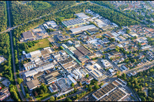 Speyer-Nord, Gewerbeg. West von Süden im Bundesland Rheinland-Pfalz, Deutschland