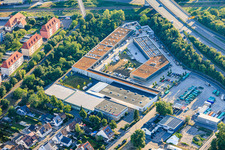 Markthaus Mannheim und Recyclinghof Im Morchhof im Ortsteil Neckarau im Bundesland Baden-Württemberg, Deutschland