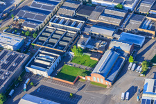 Alte Schildkrötfabrik aus Norden im Ortsteil Neckarau in Mannheim im Bundesland Baden-Württemberg, Deutschland