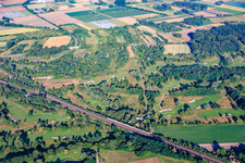 Golfplatz des Golfpark Kurpfalz westlich der Bahn in Schifferstadt im Bundesland Rheinland-Pfalz, Deutschland