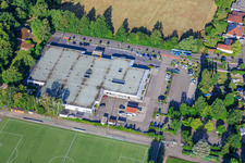 Technologiepark aus Nordosten mit MVZ Herxheim GbR und MRT Radiologie LD-SUEW in Herxheim bei Landau im Bundesland Rheinland-Pfalz, Deutschland