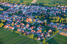 Insheim von Nordwesten im Bundesland Rheinland-Pfalz, Deutschland