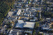 Karlsruhe Institut für Technologie - Campus Nord mit Institut für Neutronenphysik und Reaktortechnik und Kerntechnische Entsorgung Karlsruhe GmbH im Ortsteil Leopoldshafen in Eggenstein-Leopoldshafen im Bundesland Baden-Württemberg, Deutschland