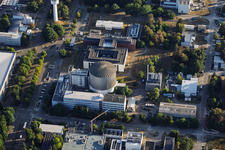 Karlsruhe Institut für Technologie - Campus Nord mit Hydrogen Test Centre Karlsruhe HYKA und Institute of Nanotechnology im Ortsteil Leopoldshafen in Eggenstein-Leopoldshafen im Bundesland Baden-Württemberg, Deutschland