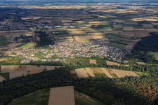Hördt von Osten im Bundesland Rheinland-Pfalz, Deutschland