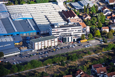 Baustelle zum Bau des neuen Verwaltungsgebäudes der Kardex Remstar in Bellheim im Bundesland Rheinland-Pfalz, Deutschland