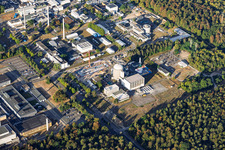 Karlsruhe Institut für Technologie - Campus Nord mit Mehrzweckforschungsreaktor Karlsruhe im Ortsteil Leopoldshafen in Eggenstein-Leopoldshafen im Bundesland Baden-Württemberg, Deutschland